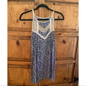 Blue and White Lace Sundress